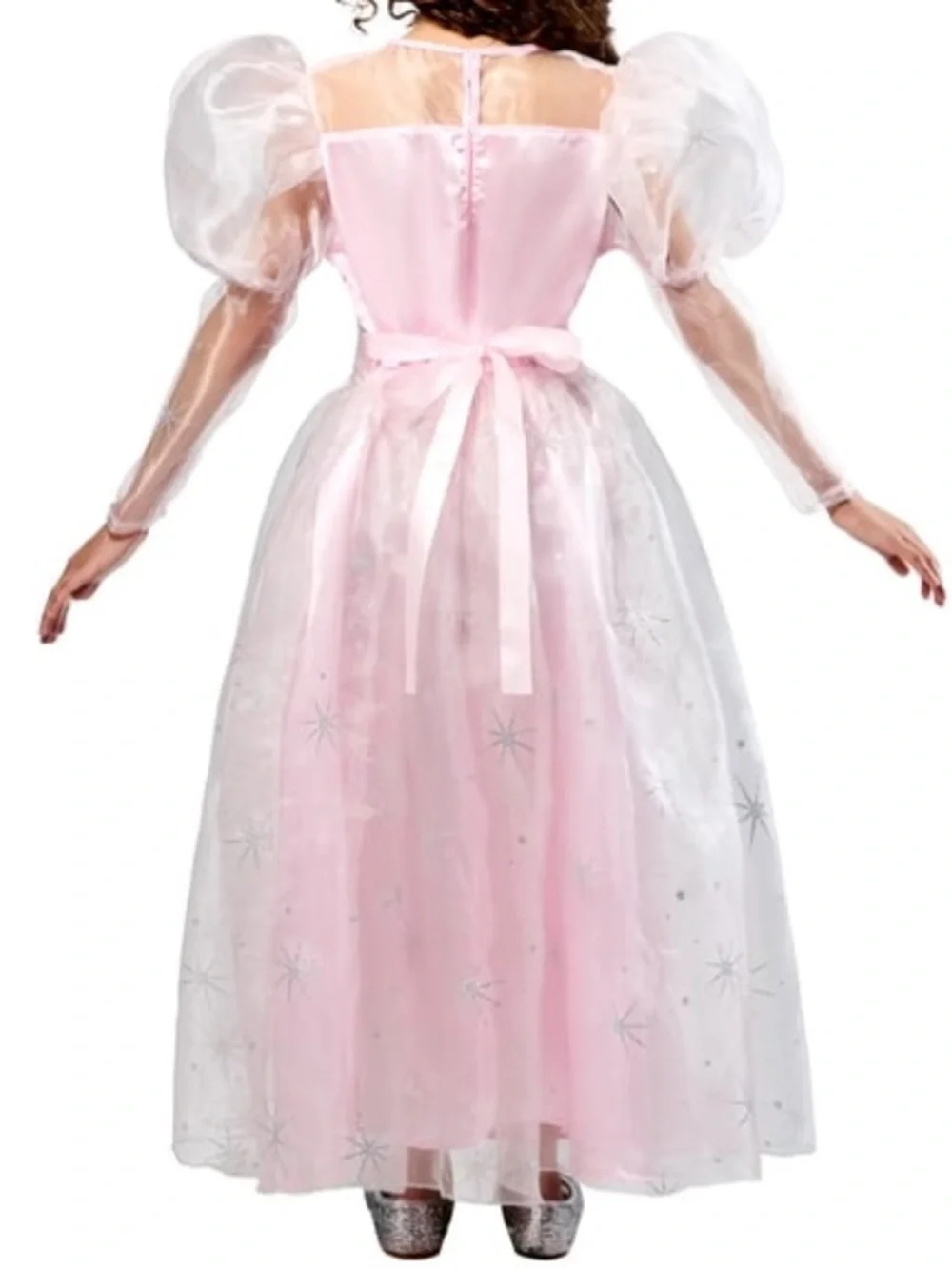 Glinda GOOD witch Pink Fairy Dress Kids Halloween Costume S 4-6 yrs Wizard of Oz